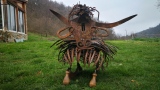 Vache Highland rock in chair - Sculptures