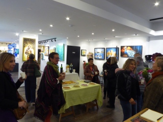 Vernissage à la galerie 